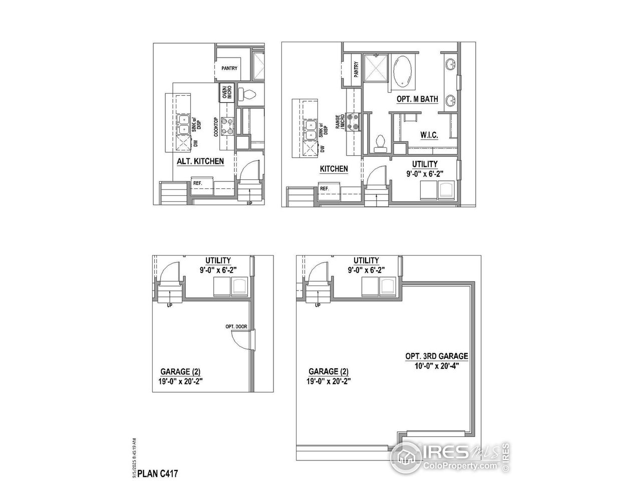 2D floor plan layout of this home in RainDance - 60s, Windsor, CO (Image 2).