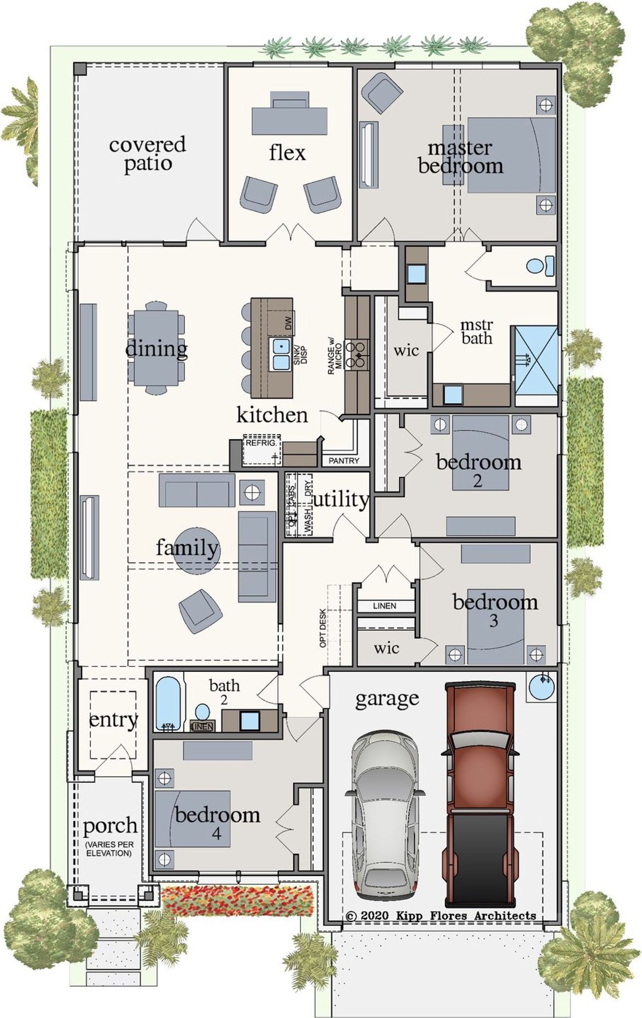 2D floor plan layout of this home in TerraVista, Victoria, TX (Image 2).