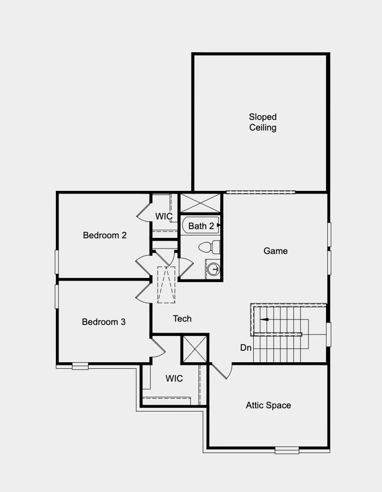 2D floor plan layout for the Jacinta by Taylor Morrison in Parkside on the River, Georgetown, TX (Image 2).