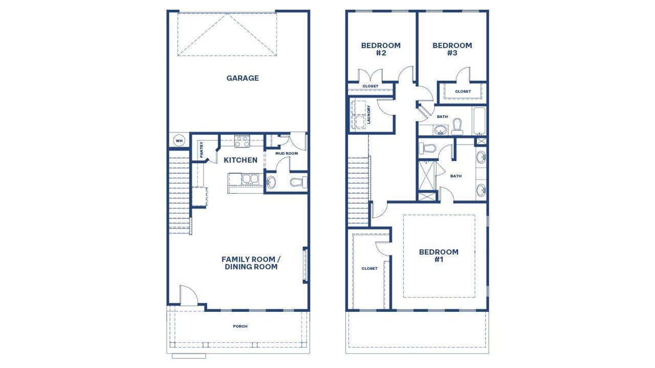 2D floor plan layout of this home in Brookland Commons, Monroe, GA (Image 2). 2D floor plan layout of this home in Brookland Commons, Monroe, GA (Image 2).