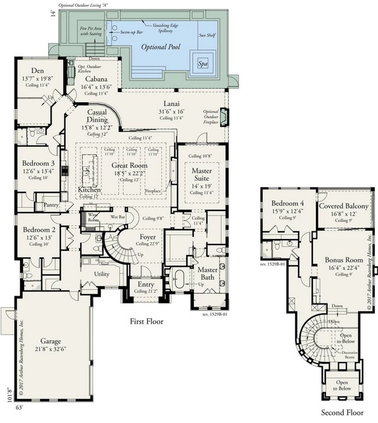 2D floor plan layout for the Laguna by AR HOMES in The Islands on the Manatee River, Parrish, FL (Image 2).