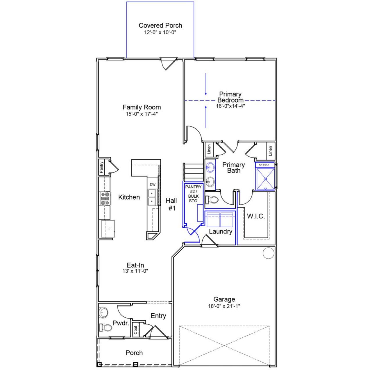 2D floor plan layout of this home in Ellington, Elgin, SC (Image 2).