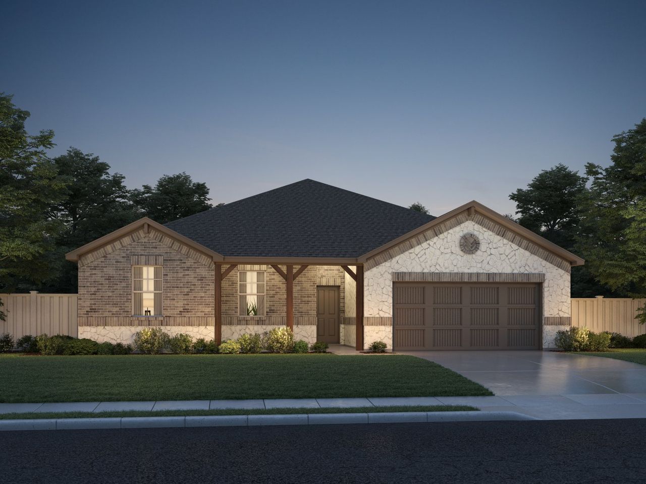 Representative exterior photo of a completed home built from the The Capital (C520) by Meritage Homes in Big Sky Ranch - Executive Collection, Dripping Springs, TX (Image 2). Representative exterior photo of a completed home built from the The Capital (C520) by Meritage Homes in Big Sky Ranch - Executive Collection, Dripping Springs, TX (Image 2).