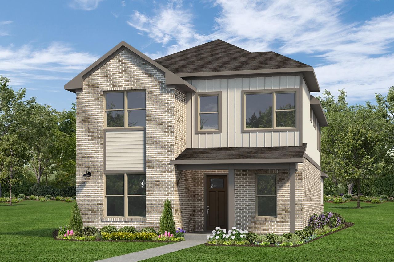 Representative exterior photo of a completed home built from the The Blume by Autograph Homes in Indigo, Richmond, TX (Image 2).