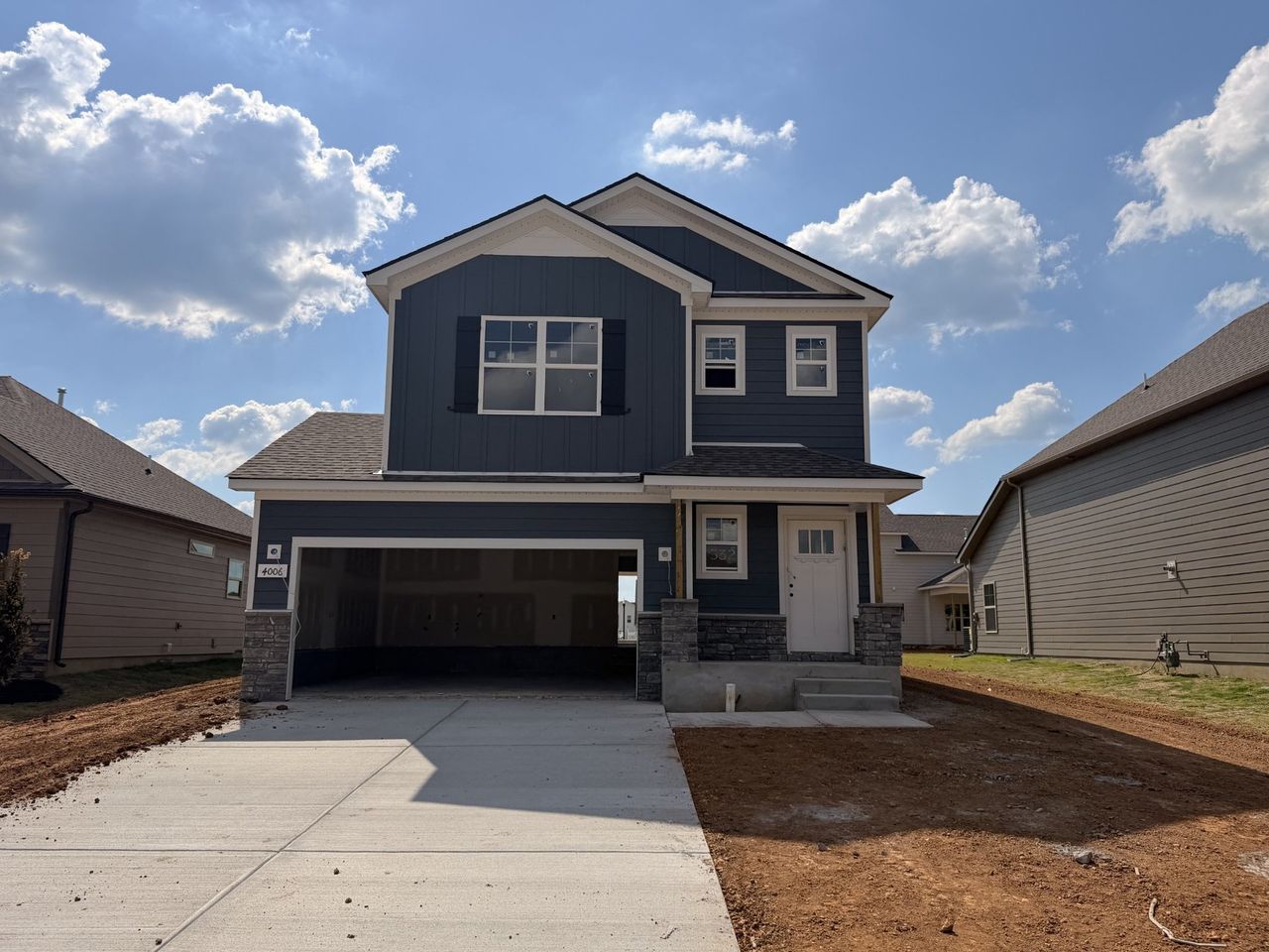 Front exterior of a new home in Salem Landing, Rockvale, TN, highlighting curb appeal (Image 2).