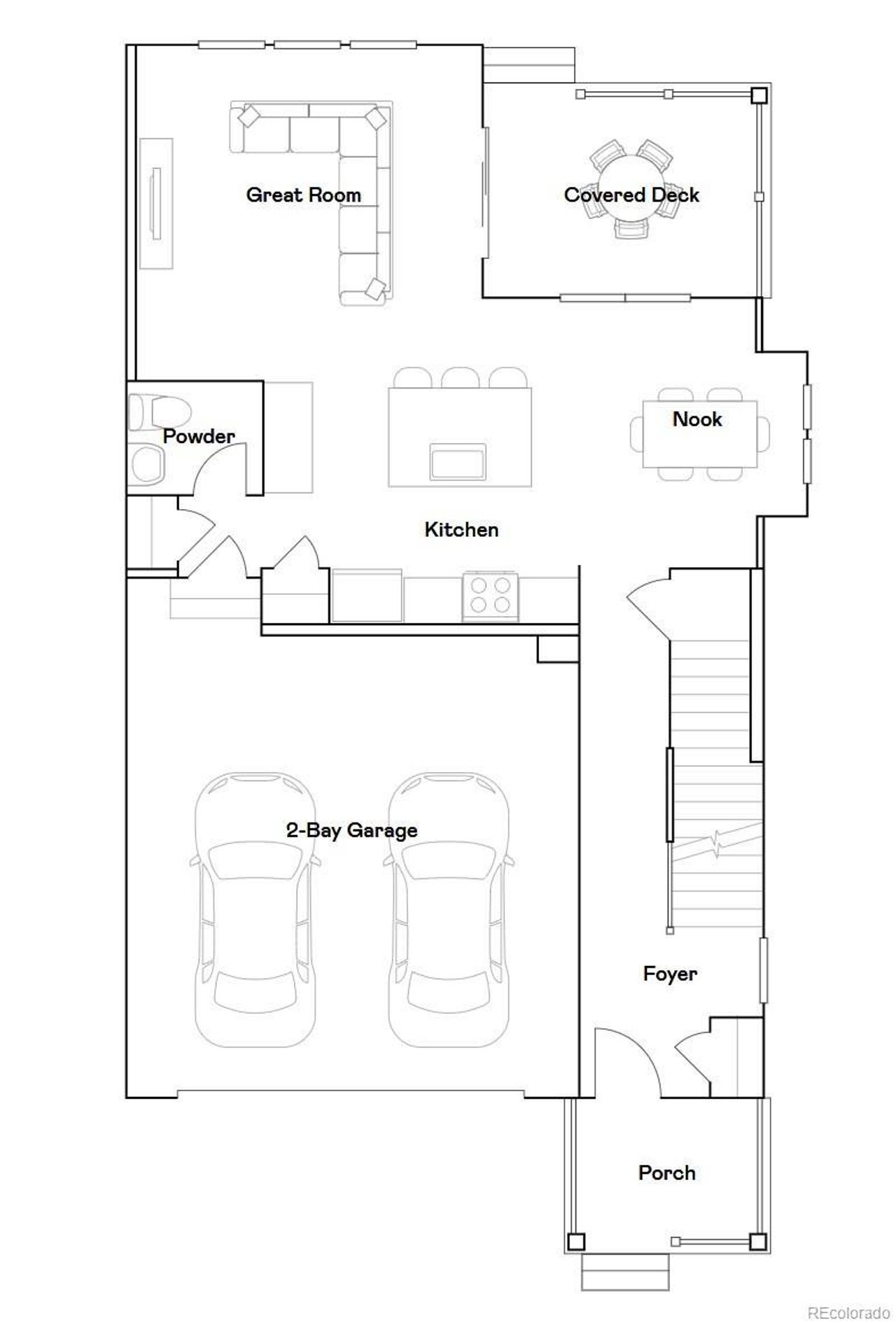 2D floor plan layout of this home in Timber Lark, Fort Collins, CO (Image 2). 2D floor plan layout of this home in Timber Lark, Fort Collins, CO (Image 2).