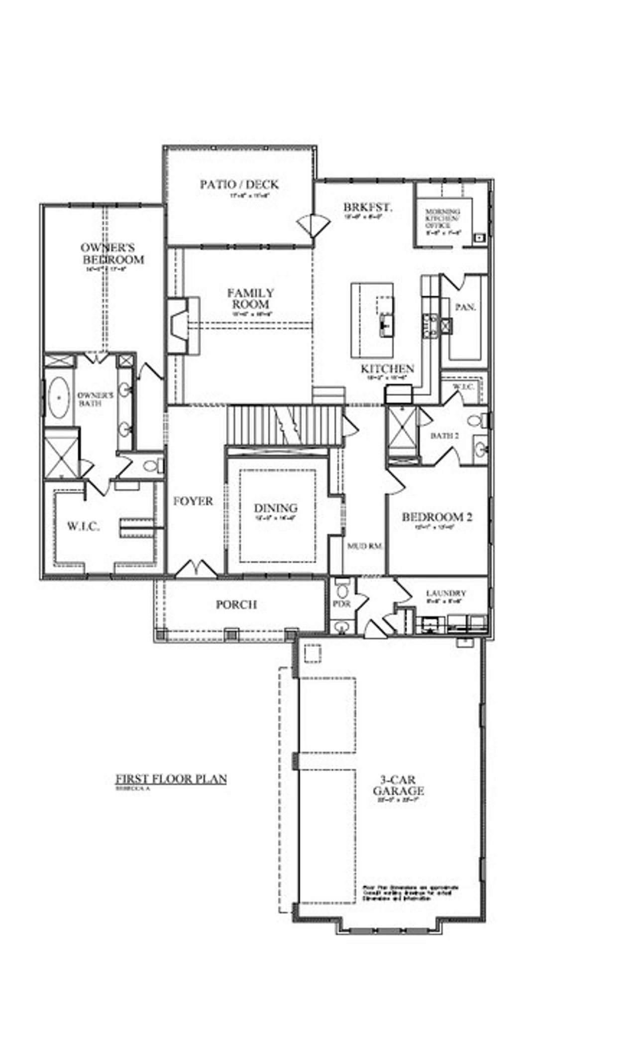 2D floor plan layout of this home in Malone's Pond, Ball Ground, GA (Image 2).