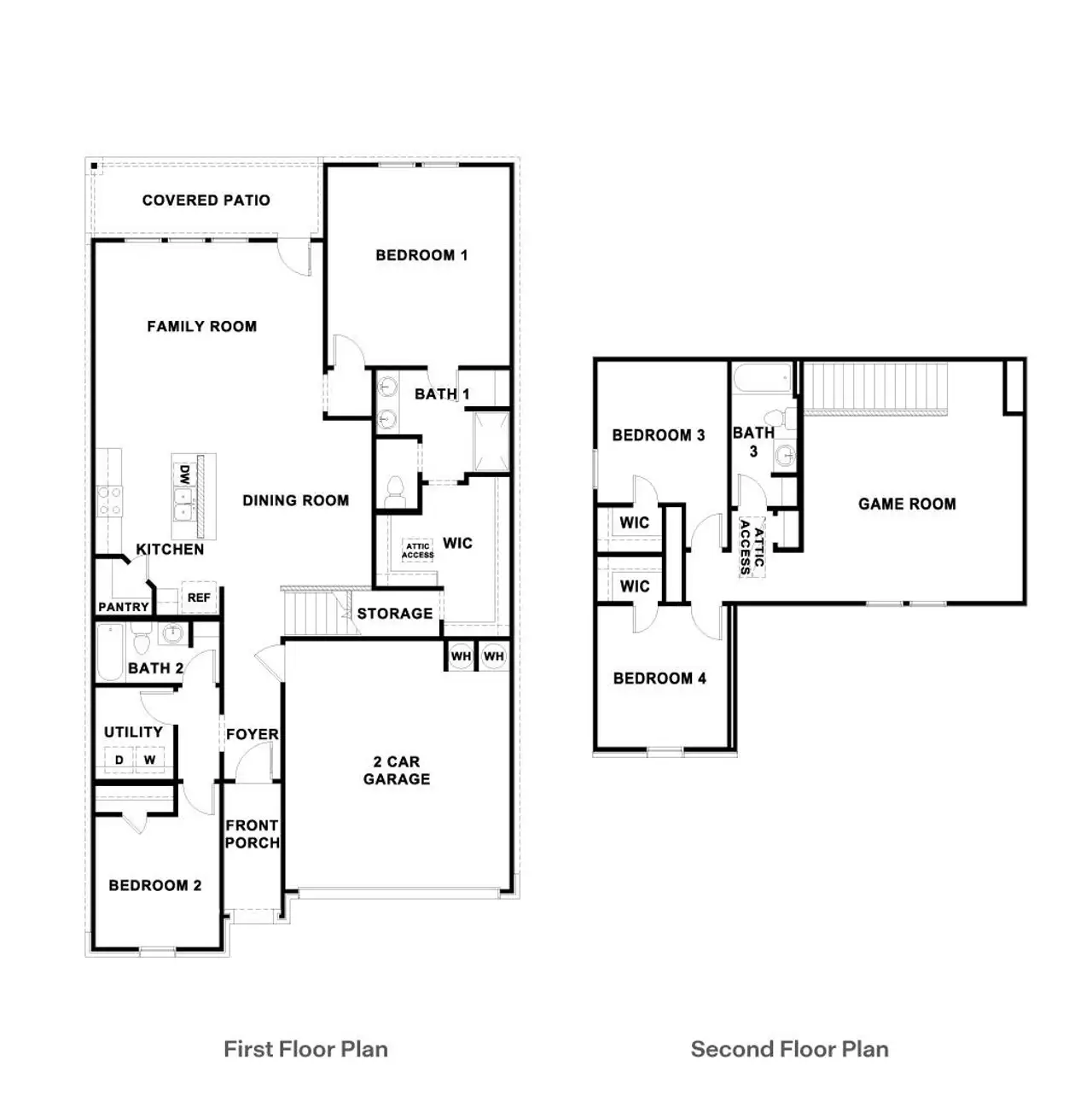 2D floor plan layout of this home in Bar W Ranch, Leander, TX (Image 2). 2D floor plan layout of this home in Bar W Ranch, Leander, TX (Image 2).