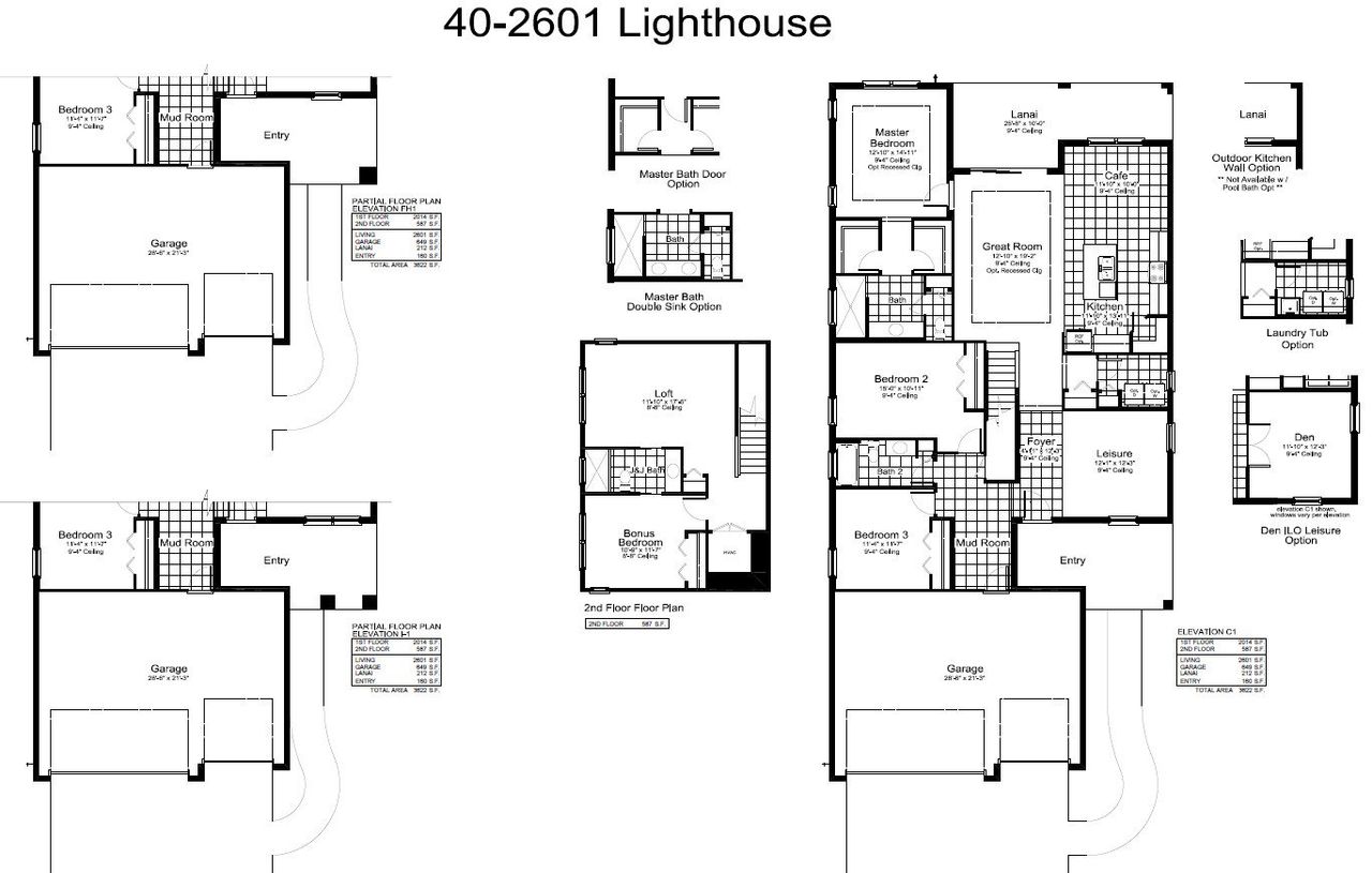 2D floor plan layout for the Lighthouse by Neal Communities in Windward, Sarasota, FL (Image 2).
