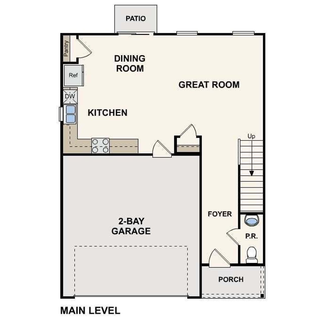 2D floor plan layout of this home in Kinsale, Macon, GA (Image 2).
