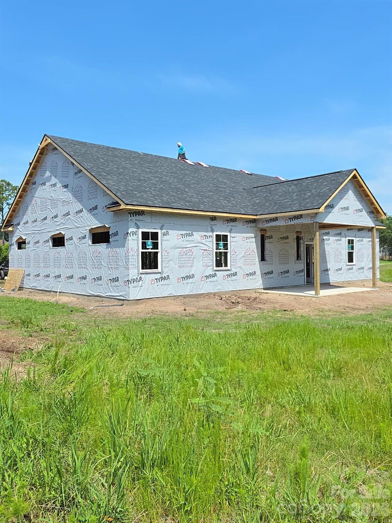 Construction in progress - back of the house