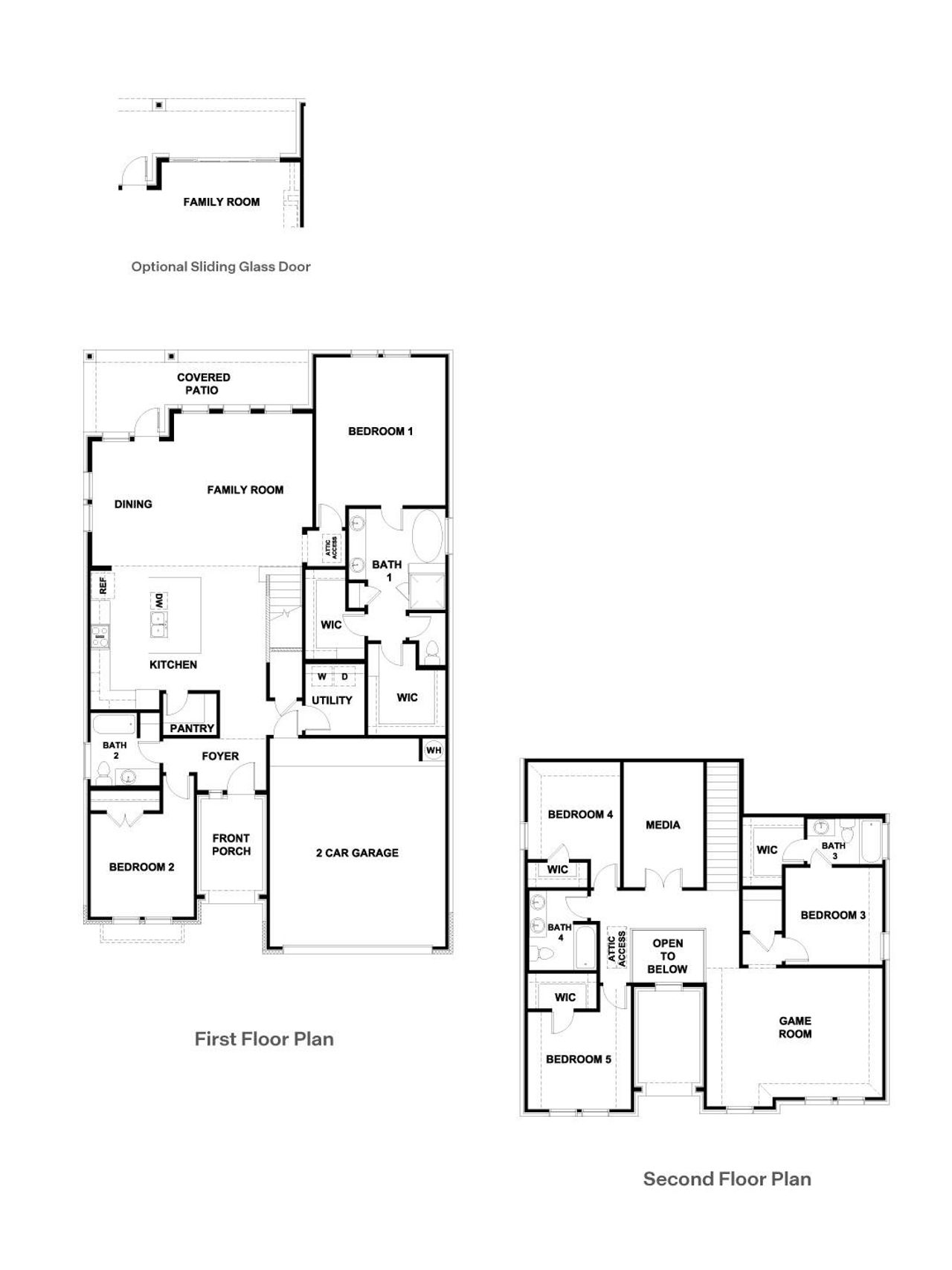 2D floor plan layout of this home in , Leander, TX (Image 2).