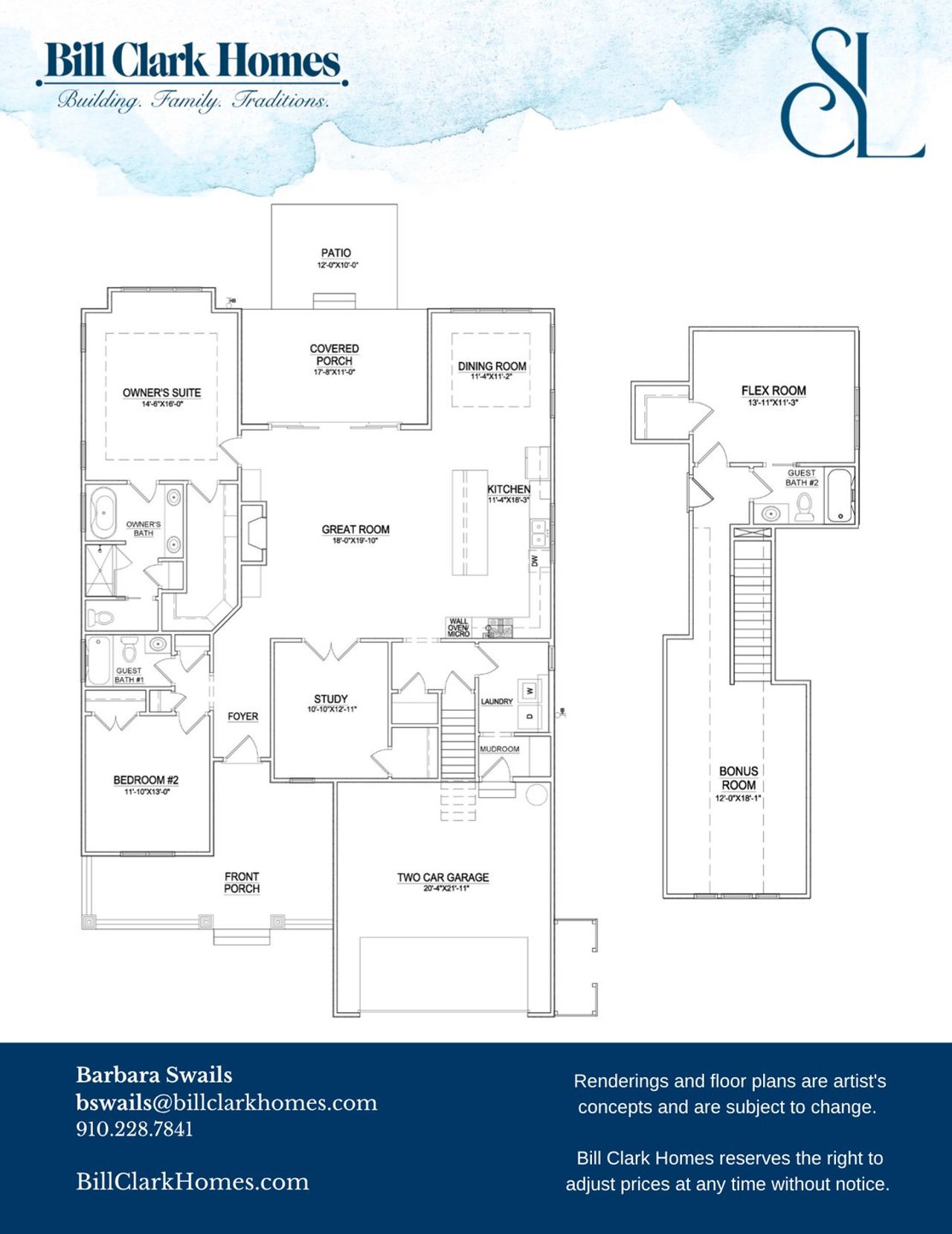 2D floor plan layout of this home in Sidbury Landing, Wilmington, NC (Image 2). 2D floor plan layout of this home in Sidbury Landing, Wilmington, NC (Image 2).