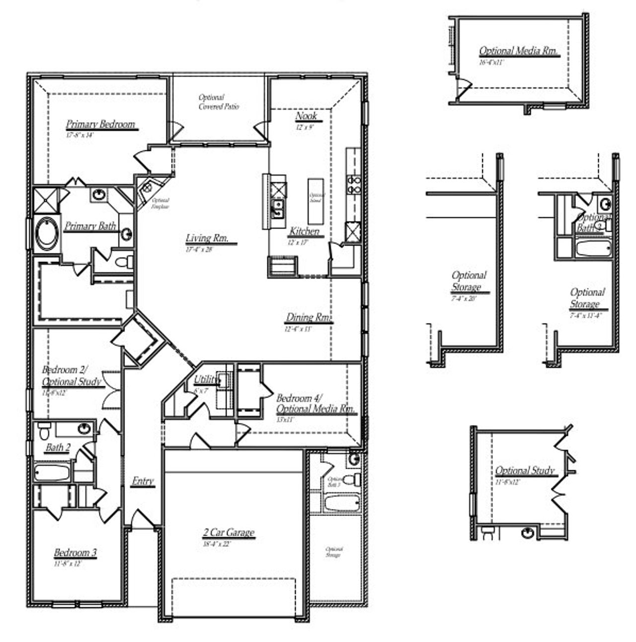 2D floor plan layout of this home in Barton Creek Ranch, Conroe, TX (Image 2). 2D floor plan layout of this home in Barton Creek Ranch, Conroe, TX (Image 2).