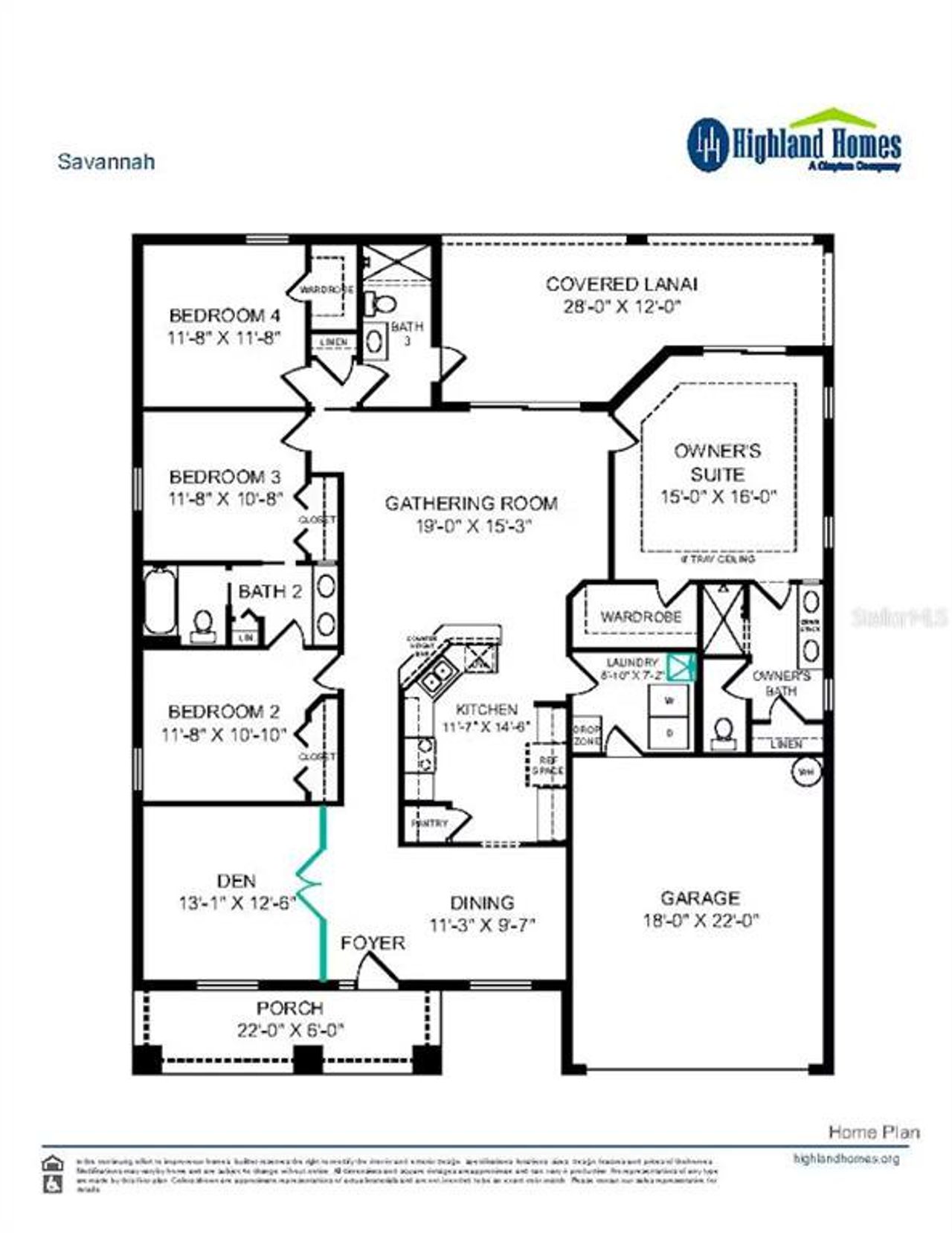 2D floor plan layout of this home in , Wildwood, FL (Image 2).