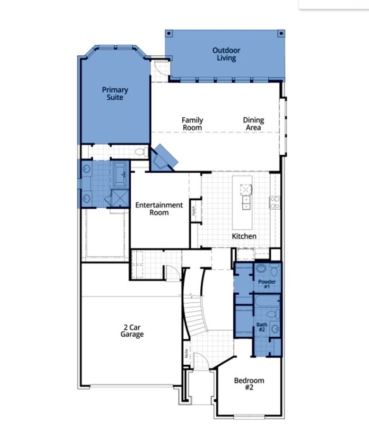 2D floor plan layout of this home in Cambridge Crossing: 50ft. lots, Celina, TX (Image 2). 2D floor plan layout of this home in Cambridge Crossing: 50ft. lots, Celina, TX (Image 2).