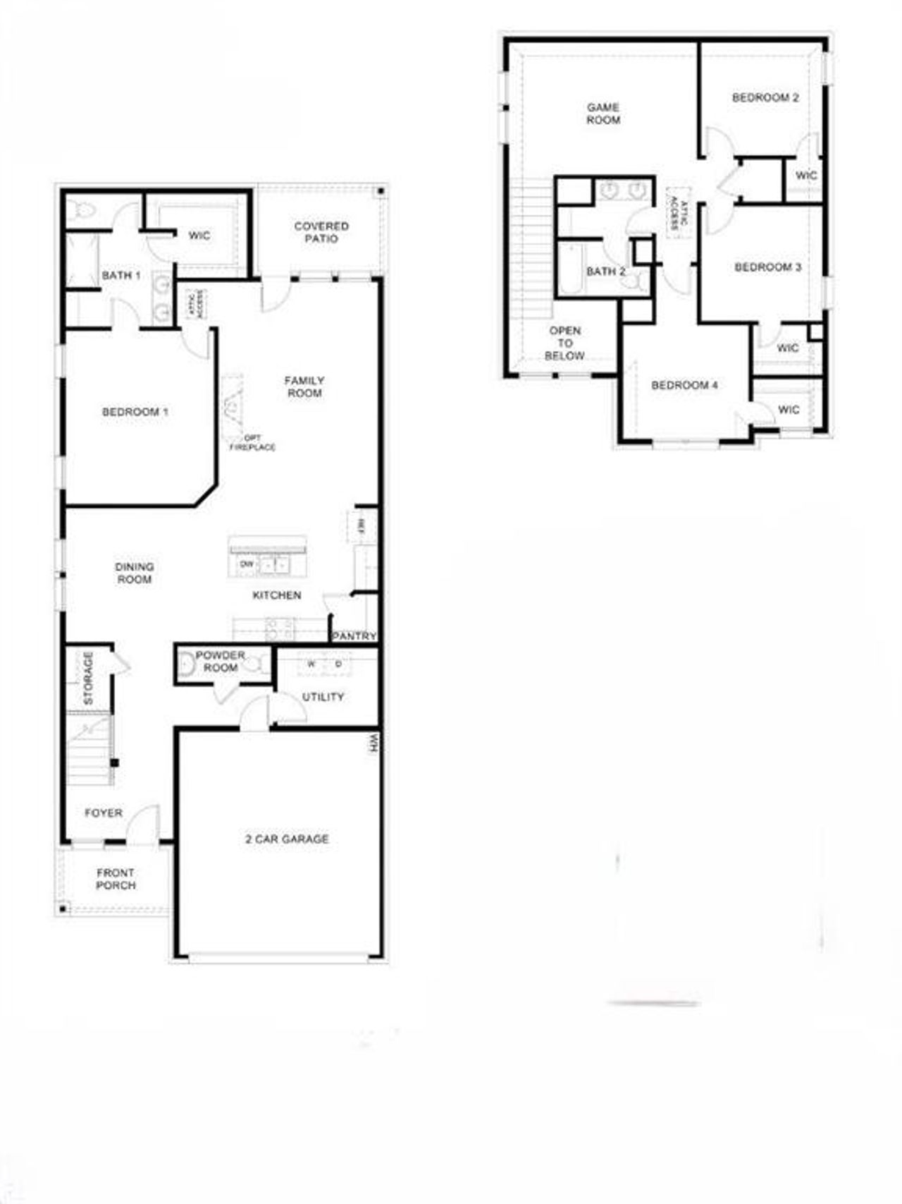 2D floor plan layout of this home in , Little Elm, TX (Image 2).
