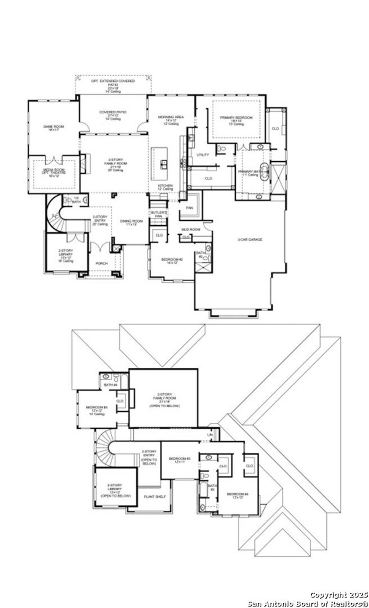 2D floor plan layout of this home in The Preserve At Elm Creek 1 Acre, New Braunfels, TX (Image 2).