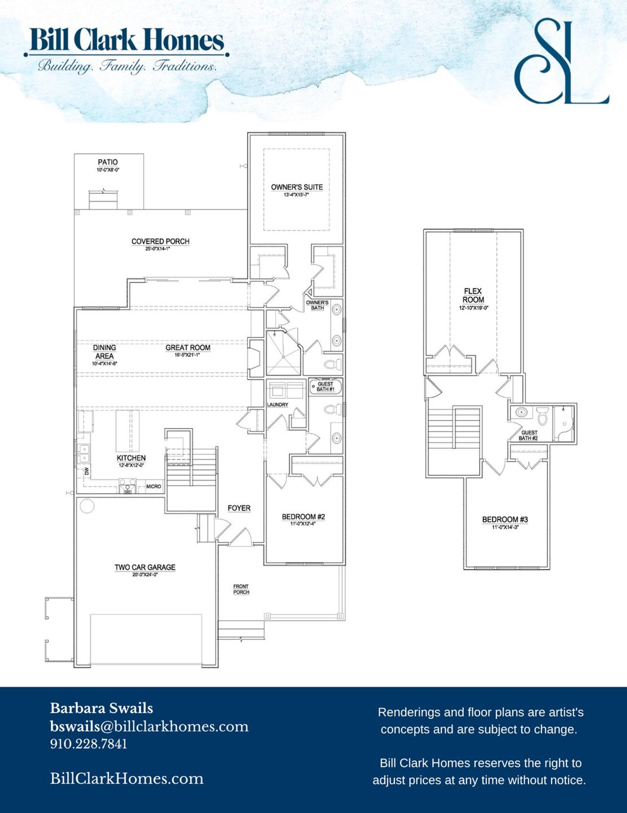 2D floor plan layout of this home in Sidbury Landing, Wilmington, NC (Image 2). 2D floor plan layout of this home in Sidbury Landing, Wilmington, NC (Image 2).