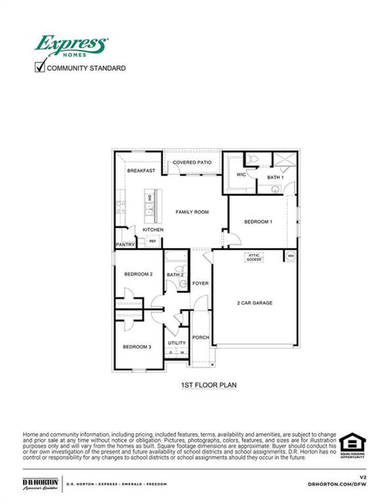 2D floor plan layout of this home in Three Oaks, Sherman, TX (Image 2). 2D floor plan layout of this home in Three Oaks, Sherman, TX (Image 2).