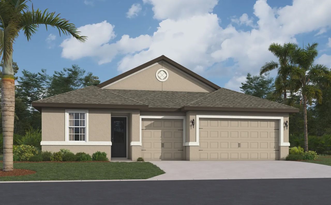 Representative exterior photo of a completed home built from the Raffaello by Vitale Homes in Royal Highlands, Brooksville, FL (Image 2).