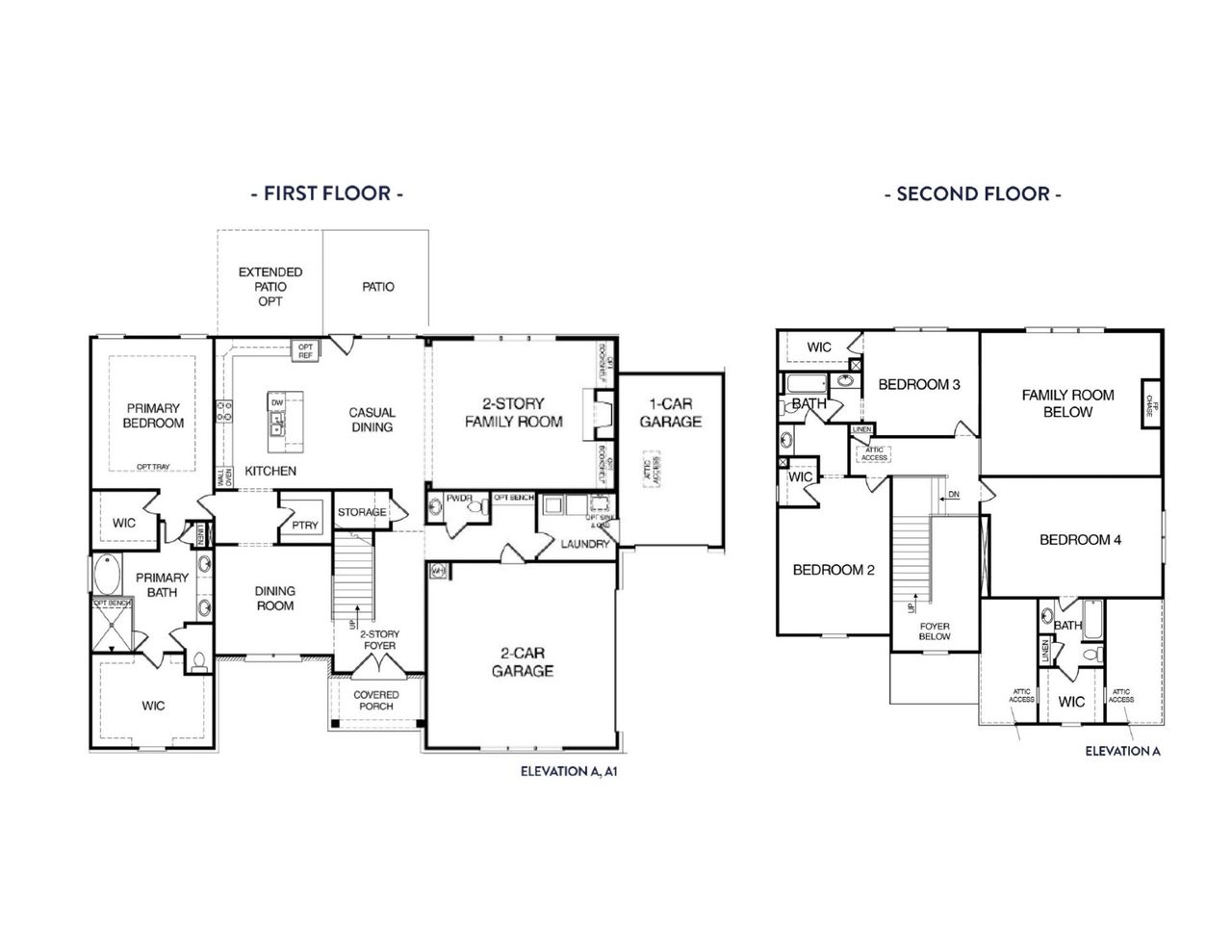 2D floor plan layout of this home in Spring Creek, Monroe, GA (Image 2).