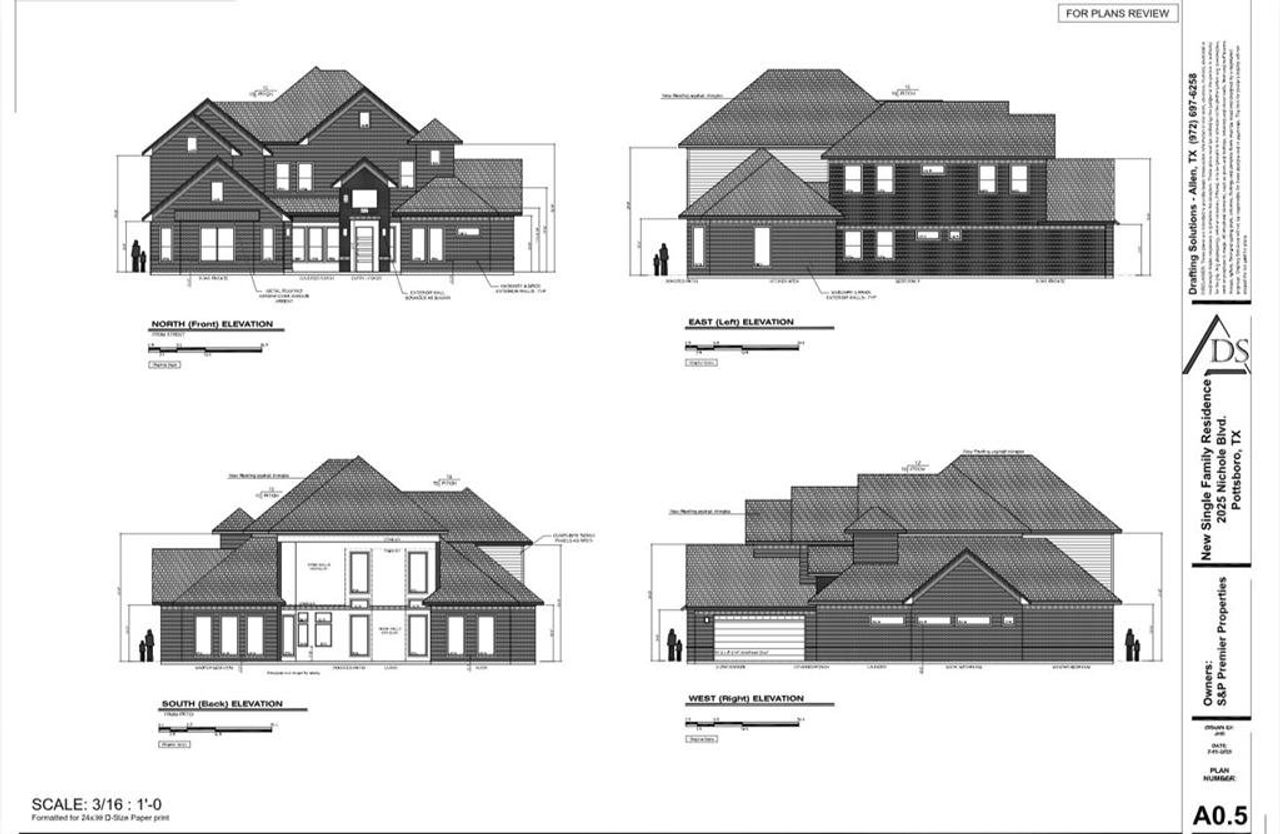Exterior rendering of this home design in , Pottsboro, TX (Image 2).