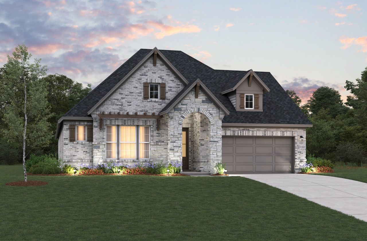 Representative exterior photo of a completed home built from the Biltmore by Beazer Homes in Ellwood: Prestige Collection, Iowa Colony, TX (Image 2). Representative exterior photo of a completed home built from the Biltmore by Beazer Homes in Ellwood: Prestige Collection, Iowa Colony, TX (Image 2).