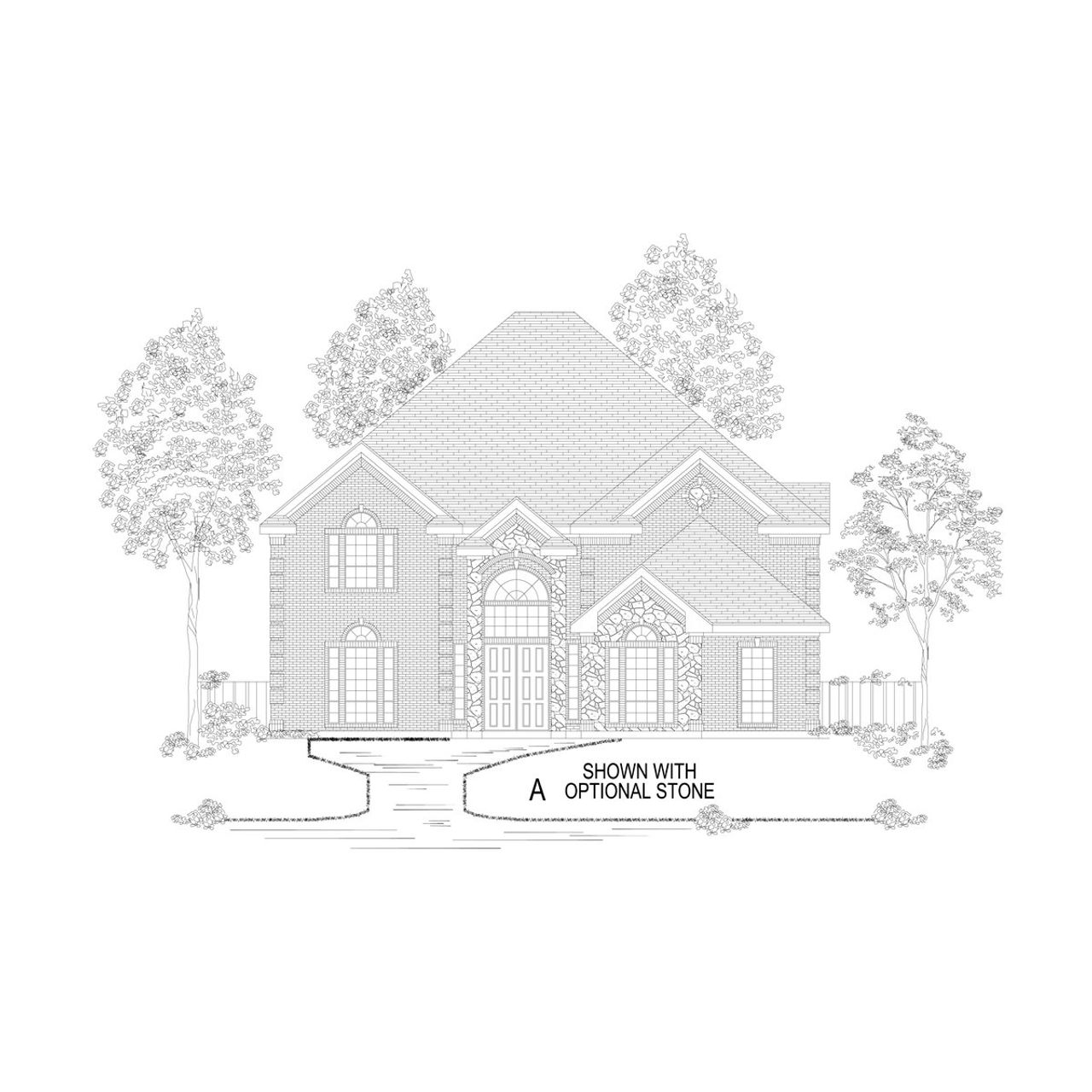 Representative rendering of the exterior for the Northcrest 2FSW (w/Media) by First Texas Homes (Image 2). Representative rendering of the exterior for the Northcrest 2FSW (w/Media) by First Texas Homes (Image 2).