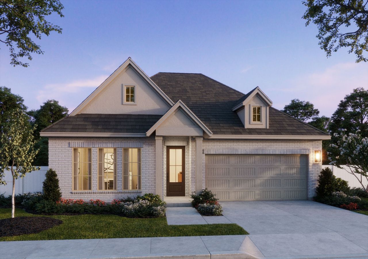 Representative exterior photo of a completed home built from the Elise by Normandy Homes in Cross Creek Meadows 55' & 60' Series, Celina, TX (Image 2).