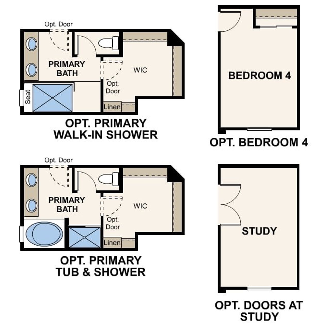 2D floor plan layout of this home in North Copper Canyon, Surprise, AZ (Image 2).