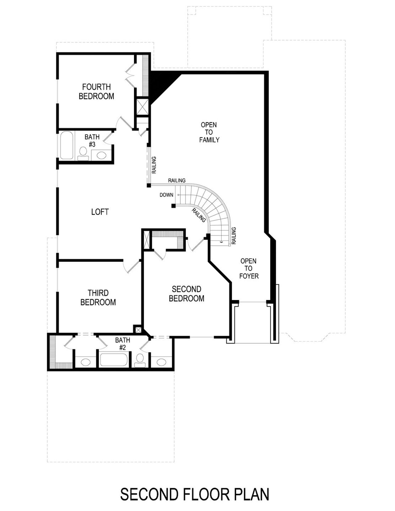 2D floor plan layout of this home in Polo Ridge, Forney, TX (Image 2).