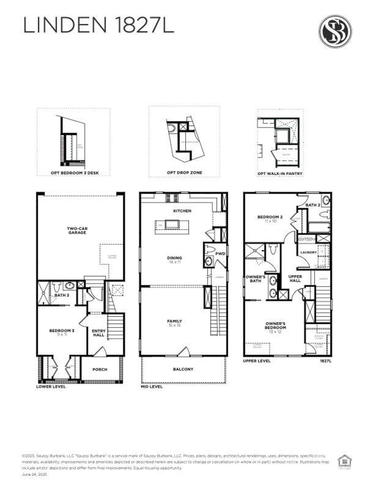 2D floor plan layout of this home in , Davidson, NC (Image 2).