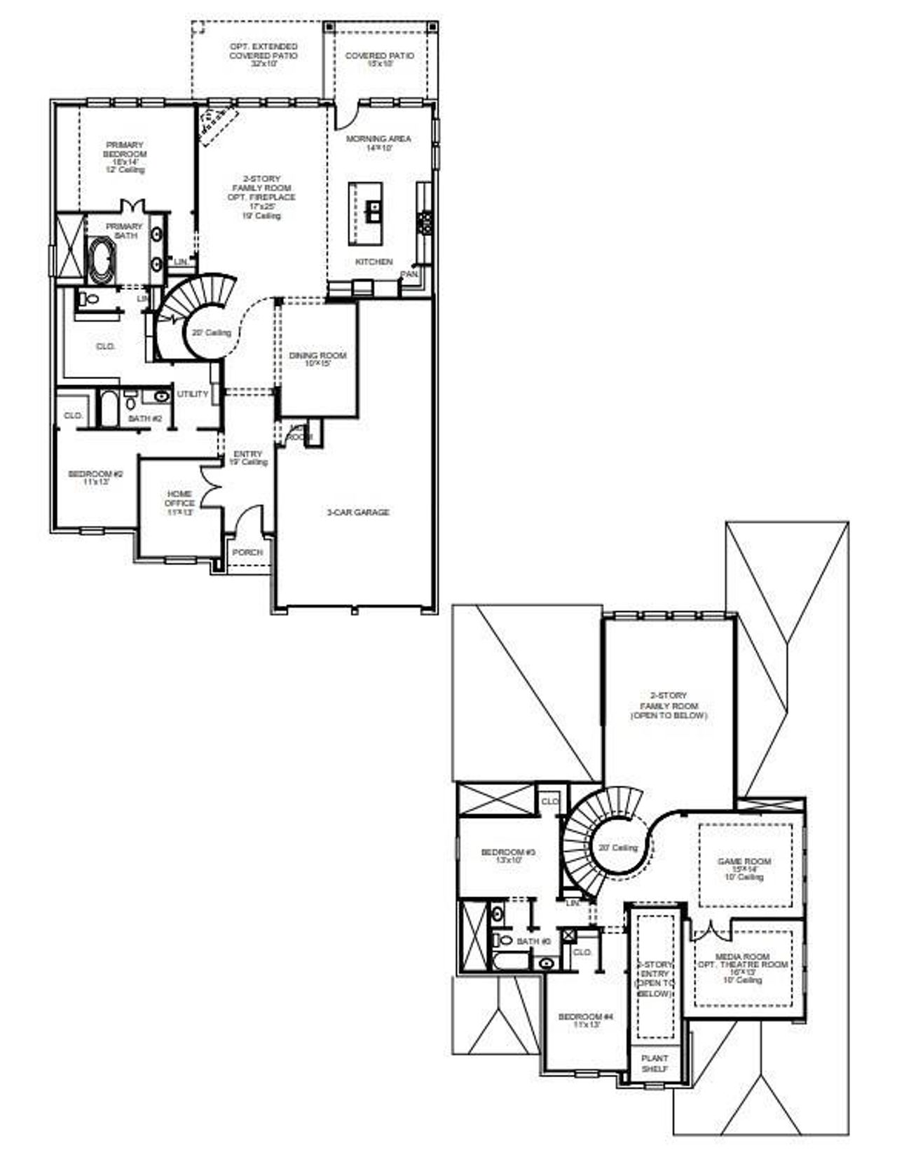 2D floor plan layout of this home in Revera, Richmond, TX (Image 2).