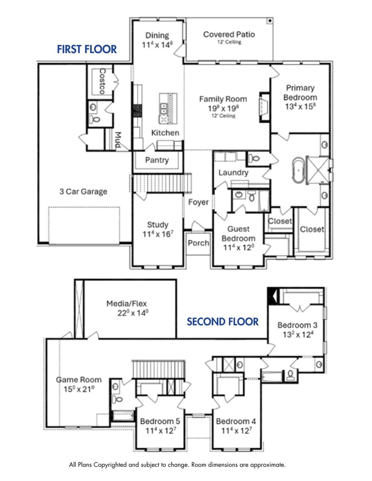 2D floor plan layout for the Tiger by Jamestown Estate Homes in Lakeview, Waller, TX (Image 2). 2D floor plan layout for the Tiger by Jamestown Estate Homes in Lakeview, Waller, TX (Image 2).
