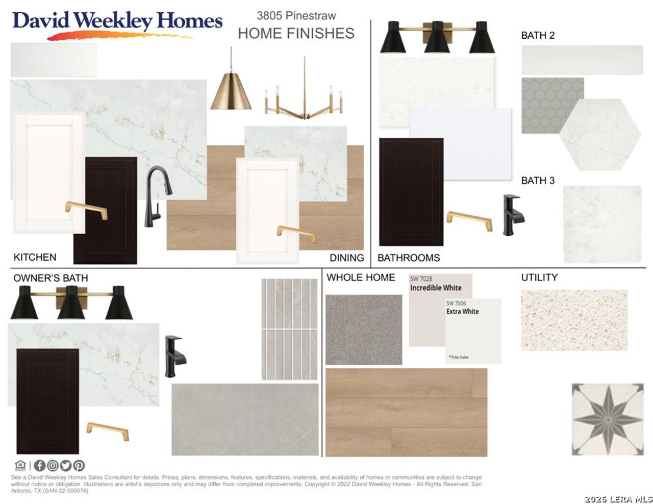 Sample of building materials used in homes in Briggs Ranch – Signature Legacy Series, San Antonio (Image 2).