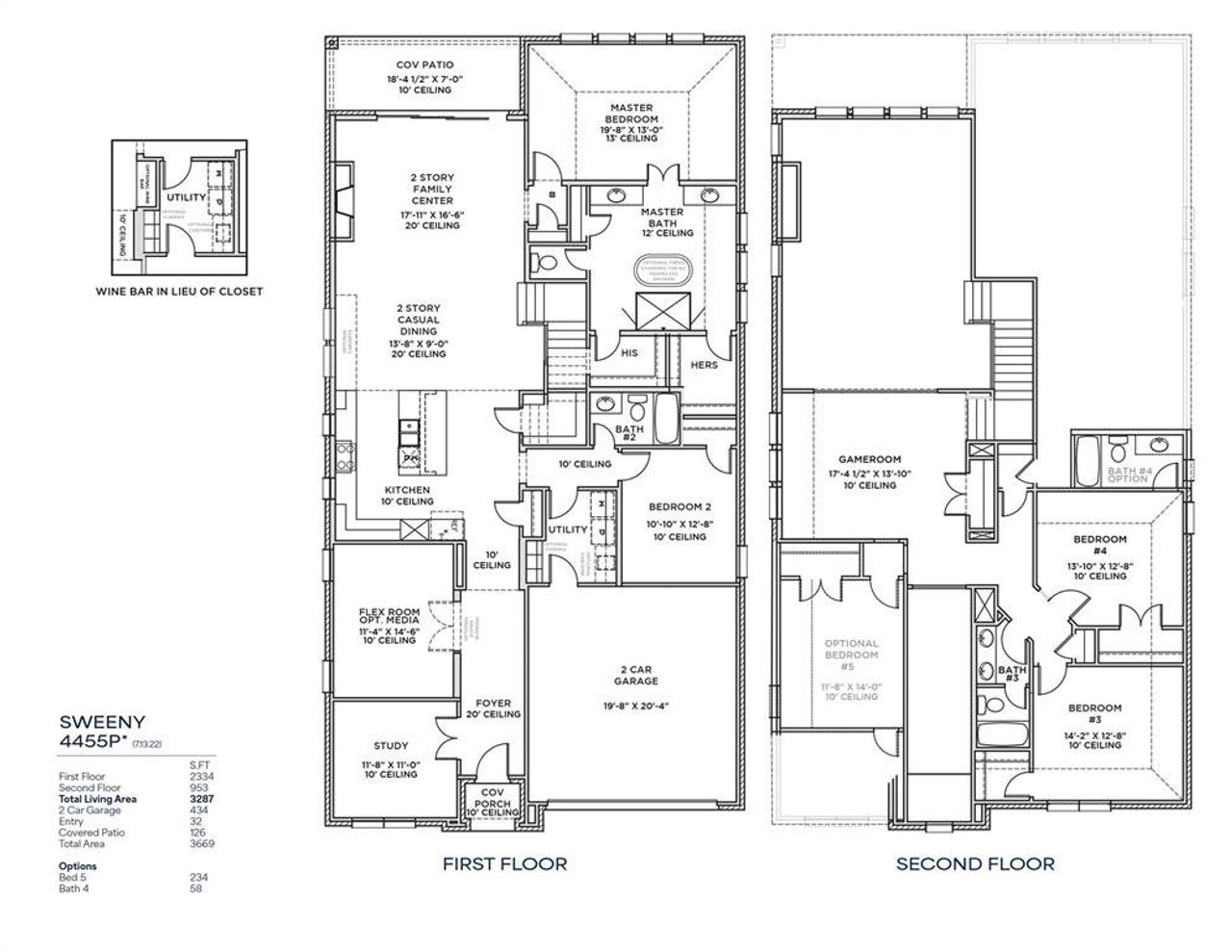 2D floor plan layout of this home in , Frisco, TX (Image 2).