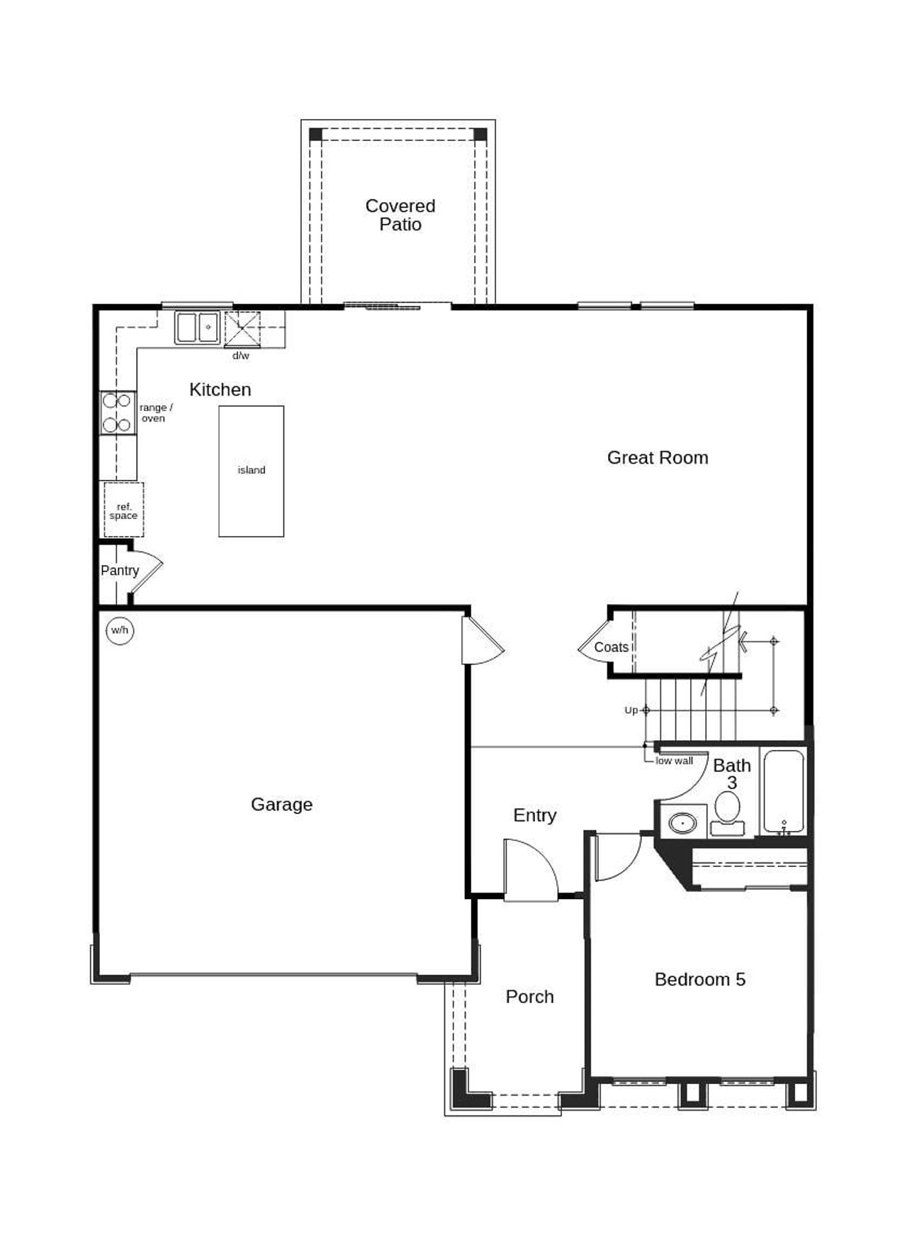 2D floor plan layout of this home in Copper Ridge, Jacksonville, FL (Image 2).
