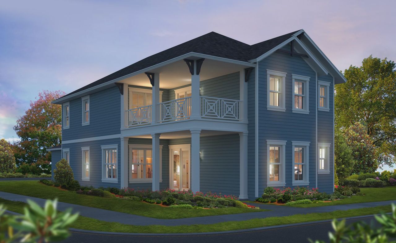 Representative exterior photo of a completed home built from the Rose by ICI Homes in Persimmon Park, Wesley Chapel, FL (Image 2). Representative exterior photo of a completed home built from the Rose by ICI Homes in Persimmon Park, Wesley Chapel, FL (Image 2).