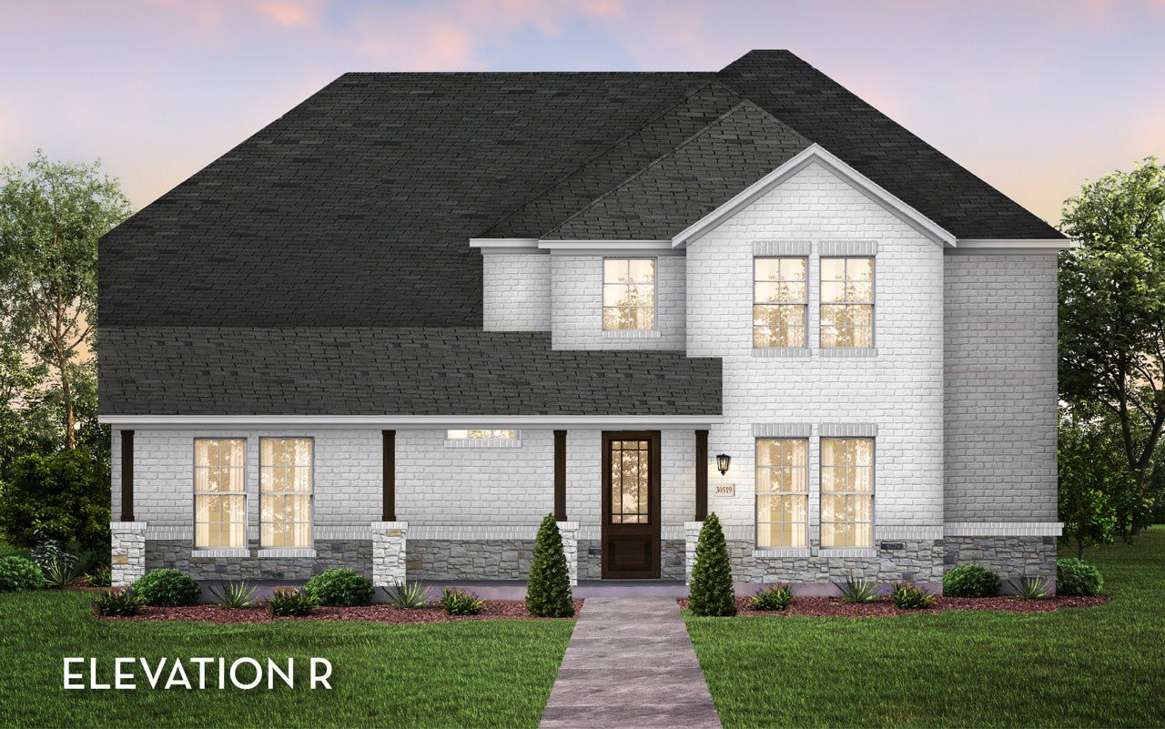 Representative exterior photo of a completed home built from the Hagen by CastleRock Communities in Solterra, Mesquite, TX (Image 2). Representative exterior photo of a completed home built from the Hagen by CastleRock Communities in Solterra, Mesquite, TX (Image 2).