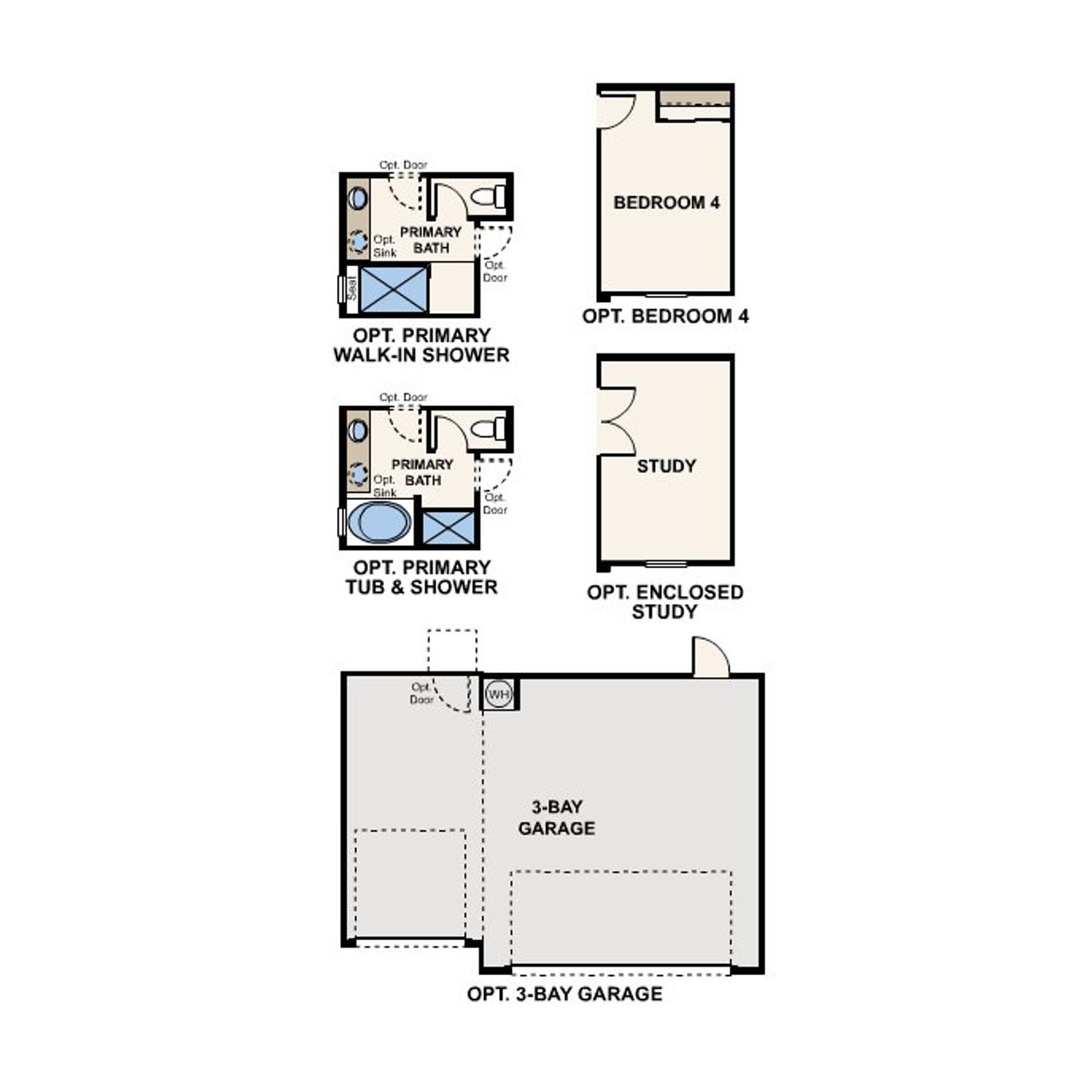 2D floor plan layout for the 2 by Century Communities in The Vistas Collection at Village at Sundance, Buckeye, AZ (Image 2).