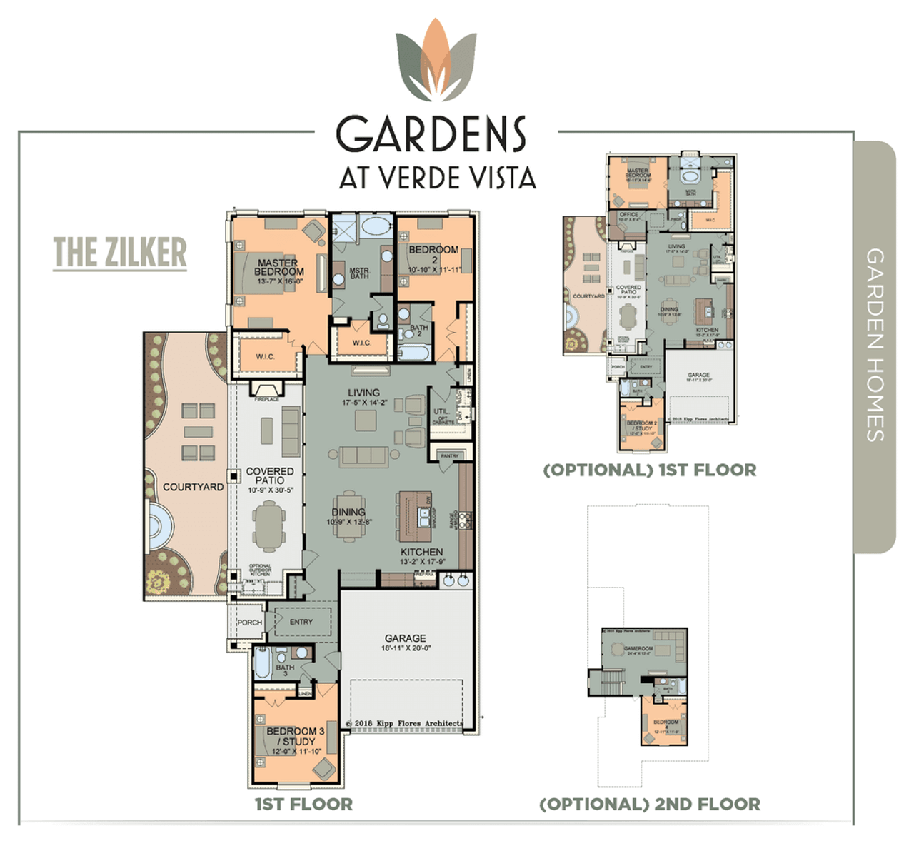 Image 2 representing the Zilker by Spicewood Communities in Gardens at Verde Vista, Georgetown, TX.