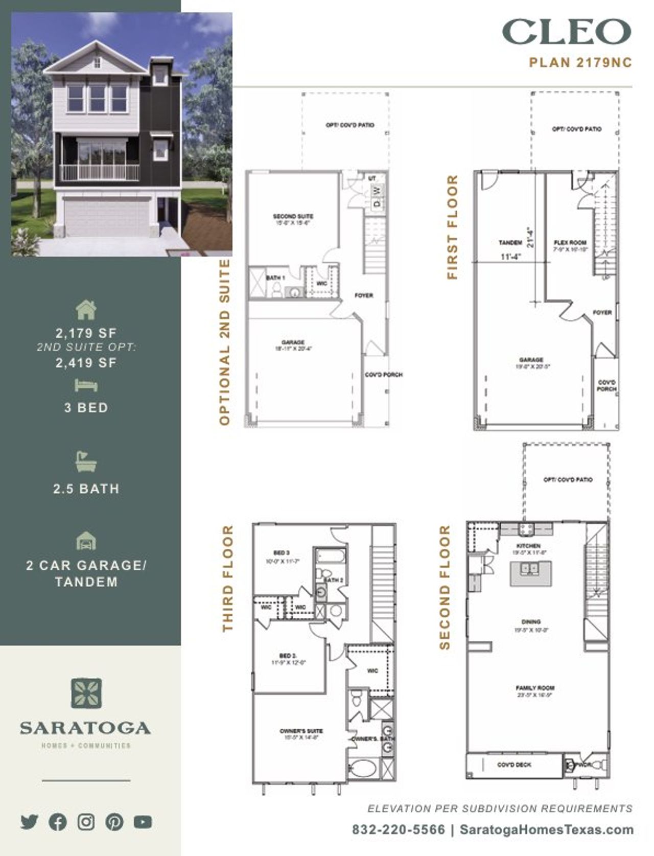 2D floor plan layout of this home in Eagle Landing, Houston, TX (Image 2).