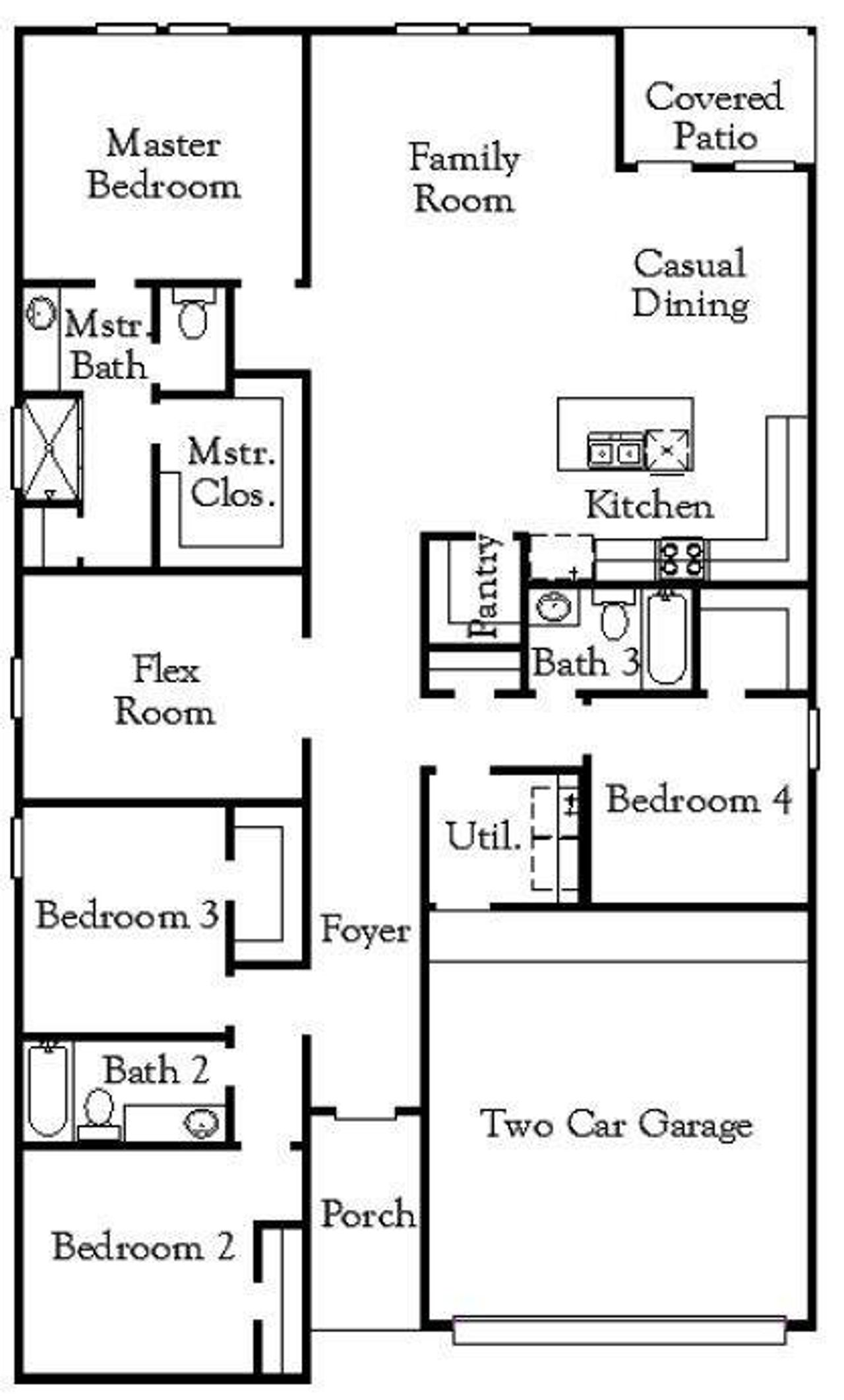 2D floor plan layout of this home in Arabella on the Prairie, Richmond, TX (Image 2). 2D floor plan layout of this home in Arabella on the Prairie, Richmond, TX (Image 2).