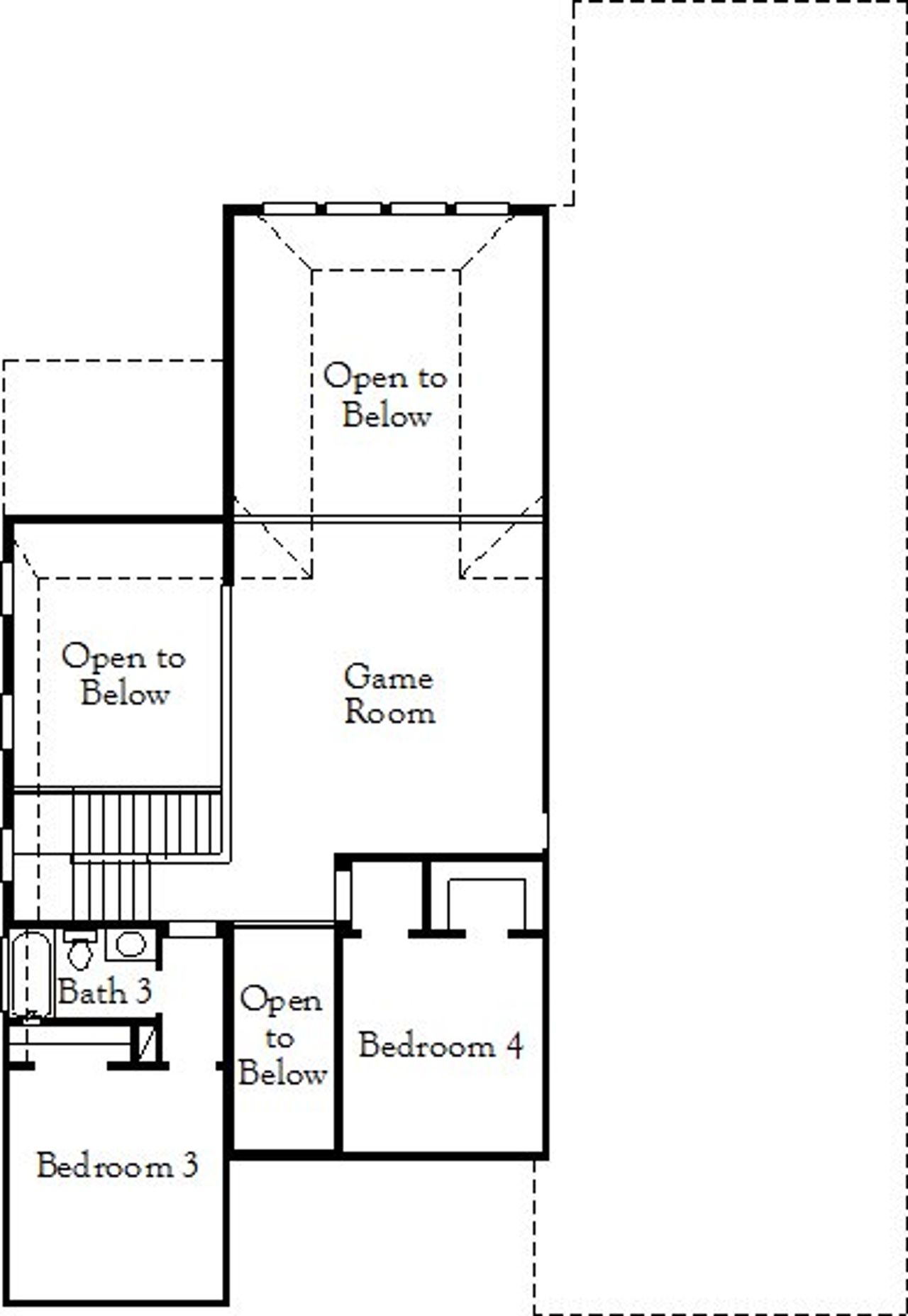 2D floor plan layout for the Shepherd (3154-DM-50) by Coventry Homes in Sandbrock Ranch, Aubrey, TX (Image 2).