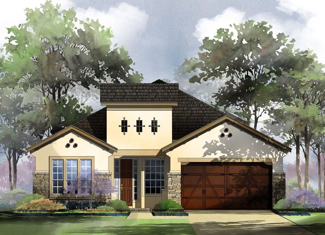 Madrid Floor Plan at Ranches at Creekside, Boerne | Sitterle Homes Elevation B