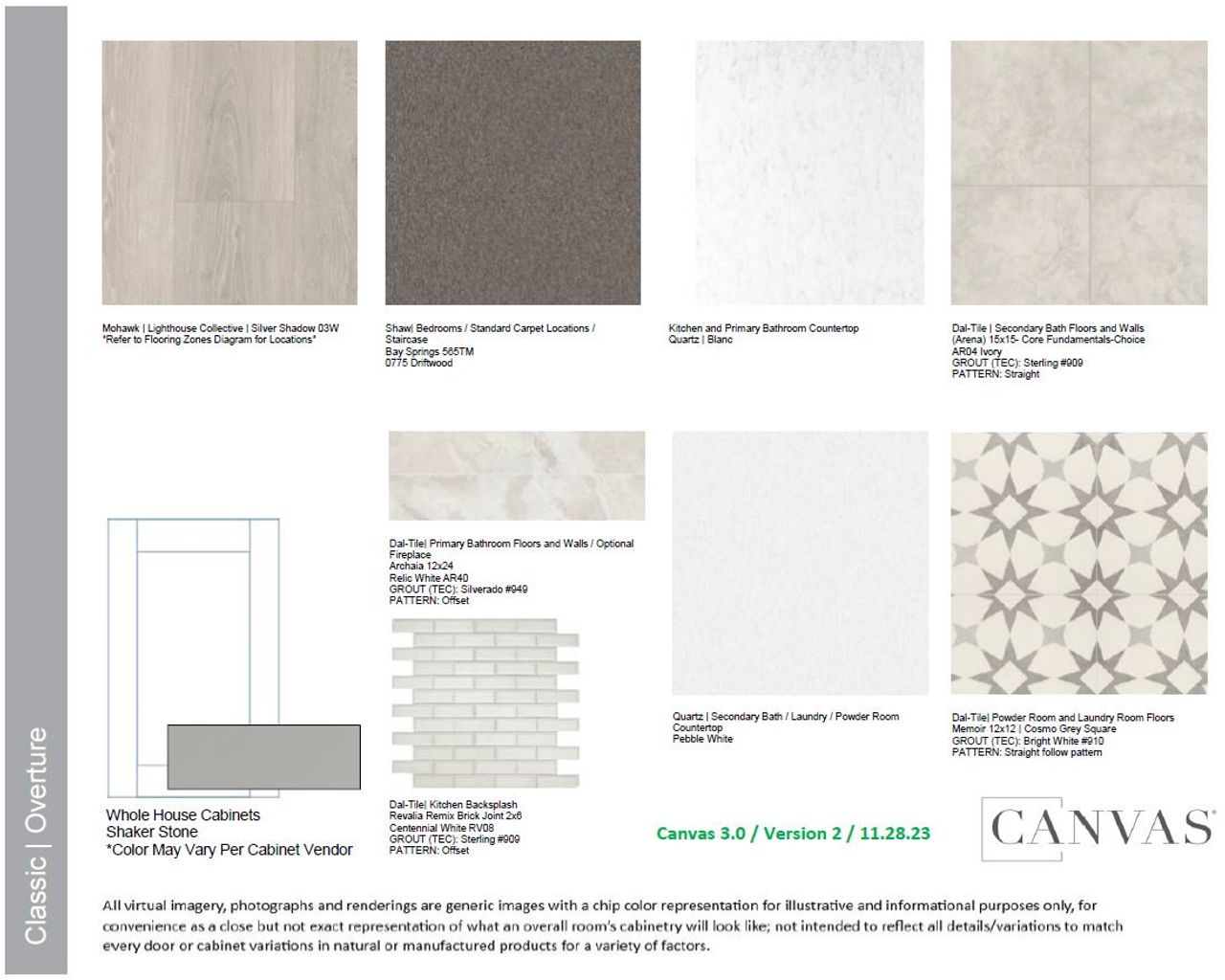 Sample of building materials used in homes in Parkside on the River 60s, Georgetown (Image 2).