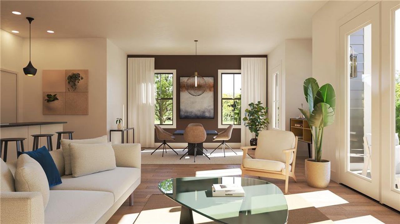 Furnished interior view inside a new home in , Braselton (Image 2). Furnished interior view inside a new home in , Braselton (Image 2).