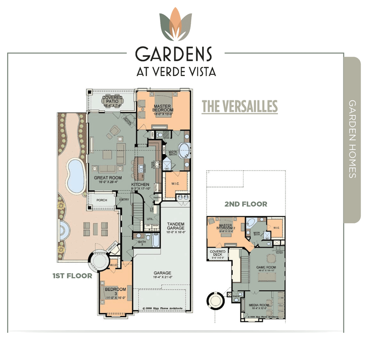 Image 2 representing the Versailles by Spicewood Communities in Gardens at Verde Vista, Georgetown, TX.