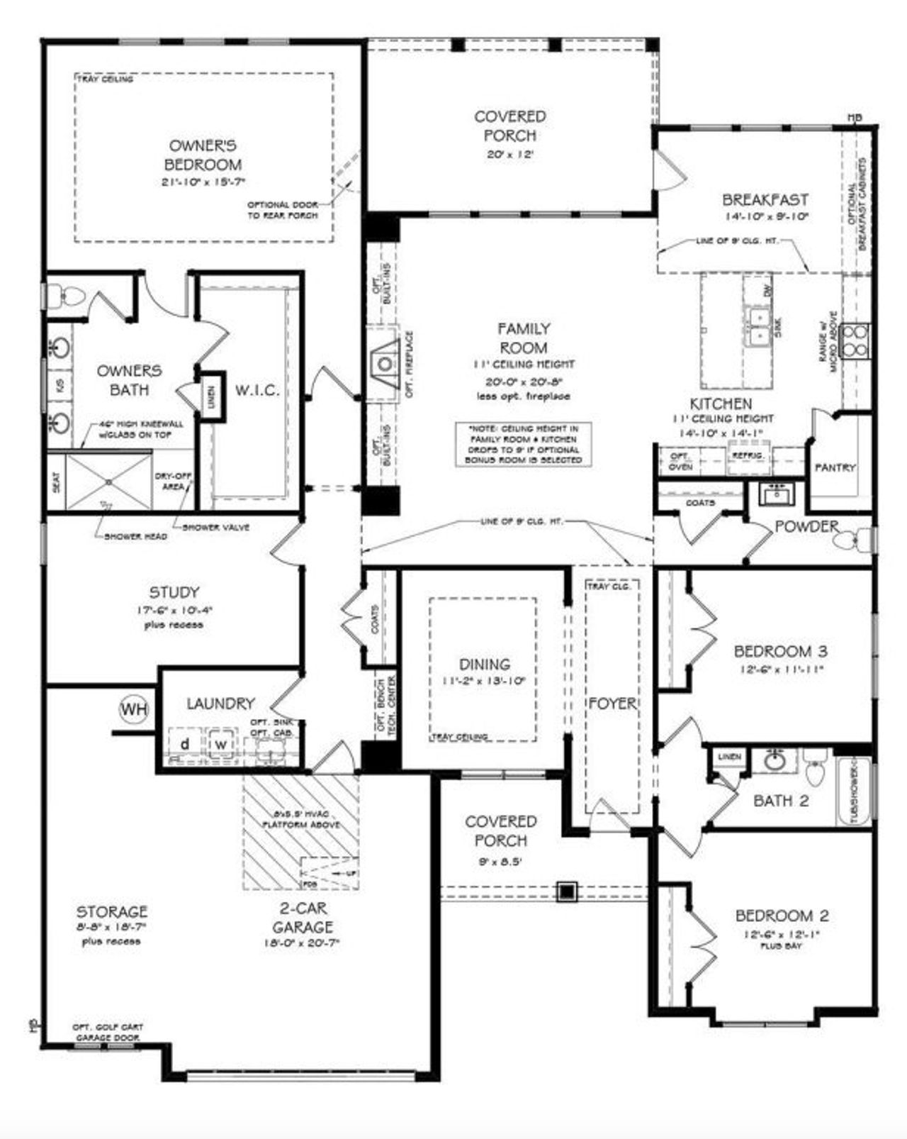2D floor plan layout for the The Wesley by Patrick Malloy Communities in Soleil Summit Chase, Snellville, GA (Image 2).